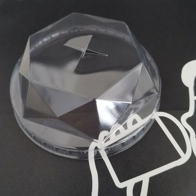 Παρέχονται ελεύθερα δείγματα PET/RPET πλαστικών επίπεδων θολων διαμαντιών για κρύα ποτήρια