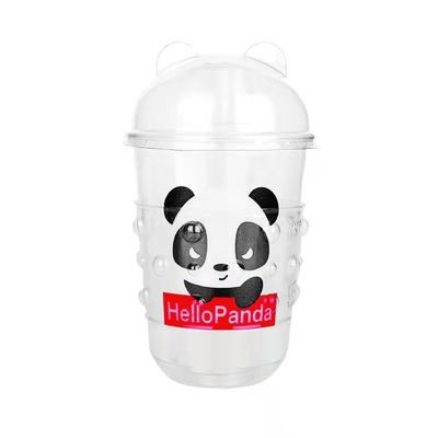16 OZ Προσαρμοσμένο λογότυπο εκτυπωμένο σε σχήμα U PET/RPET ποτήρι ποτών για κομποστοποιητέο παγωτό