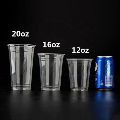 Διαλύσιμο 12oz πλαστικό φλιτζάνι για κρύα ποτά και γάλα τσάι βιοδιασπώμενο