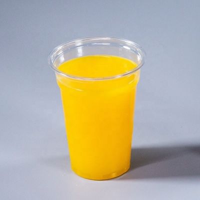 Διαυγές PET Custom Printed Milkshake Smoothie πλαστικό φλιτζάνι με κάλυμμα θόλο 12oz 16oz 20oz