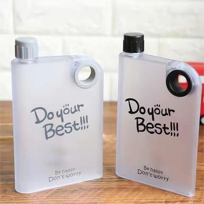 250 ml 350 ml 500 ml PP πλαστικές ανθεκτικές στη θερμότητα τετραγωνικές φιάλες ποτών με κάλυμμα