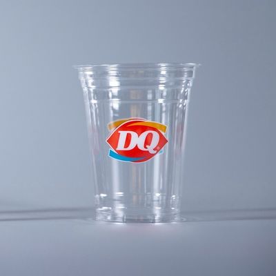 Χωρίς πλαστικό Boba Καφέ Πίνοντας Βιοδιασπώμενο PLA Κύπελλο με Κέπα για καταστήματα smoothie